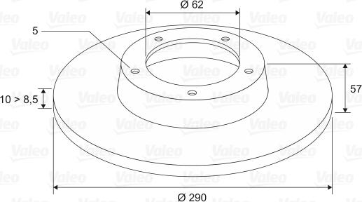 Valeo 197348 - Kočioni disk www.molydon.hr