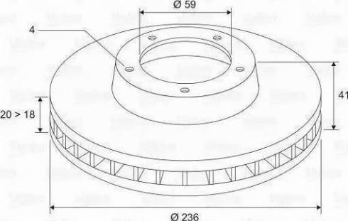 Valeo R3020 - Kočioni disk www.molydon.hr