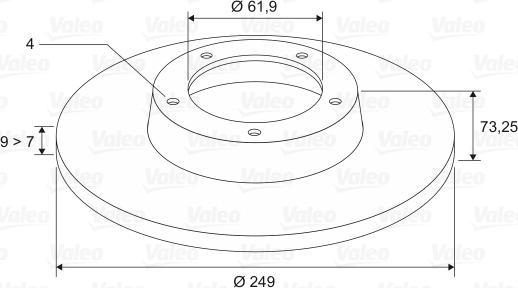 Valeo 197303 - Kočioni disk www.molydon.hr