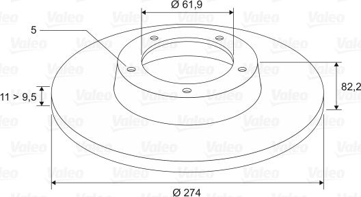 Valeo 197312 - Kočioni disk www.molydon.hr