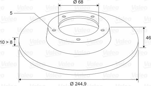 Valeo 197335 - Kočioni disk www.molydon.hr