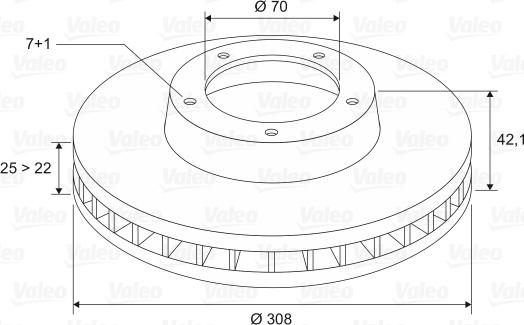 Valeo 197244 - Kočioni disk www.molydon.hr