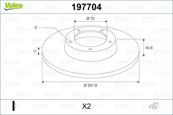 Valeo 197704 - Kočioni disk www.molydon.hr