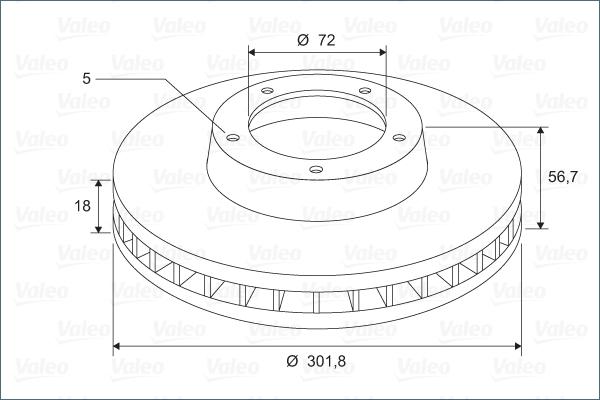 Valeo 197705 - Kočioni disk www.molydon.hr