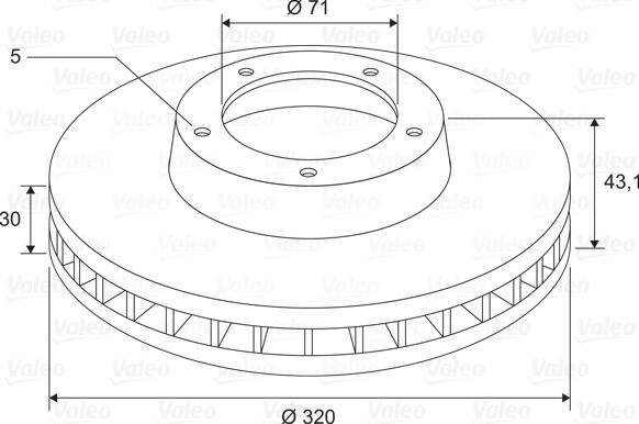 Valeo 197701 - Kočioni disk www.molydon.hr