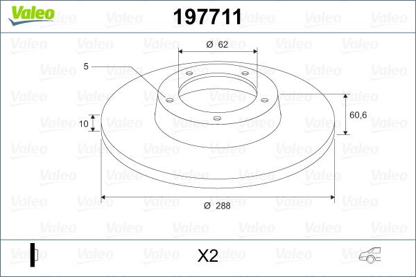 Valeo 197711 - Kočioni disk www.molydon.hr