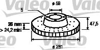 Valeo 186443 - Kočioni disk www.molydon.hr