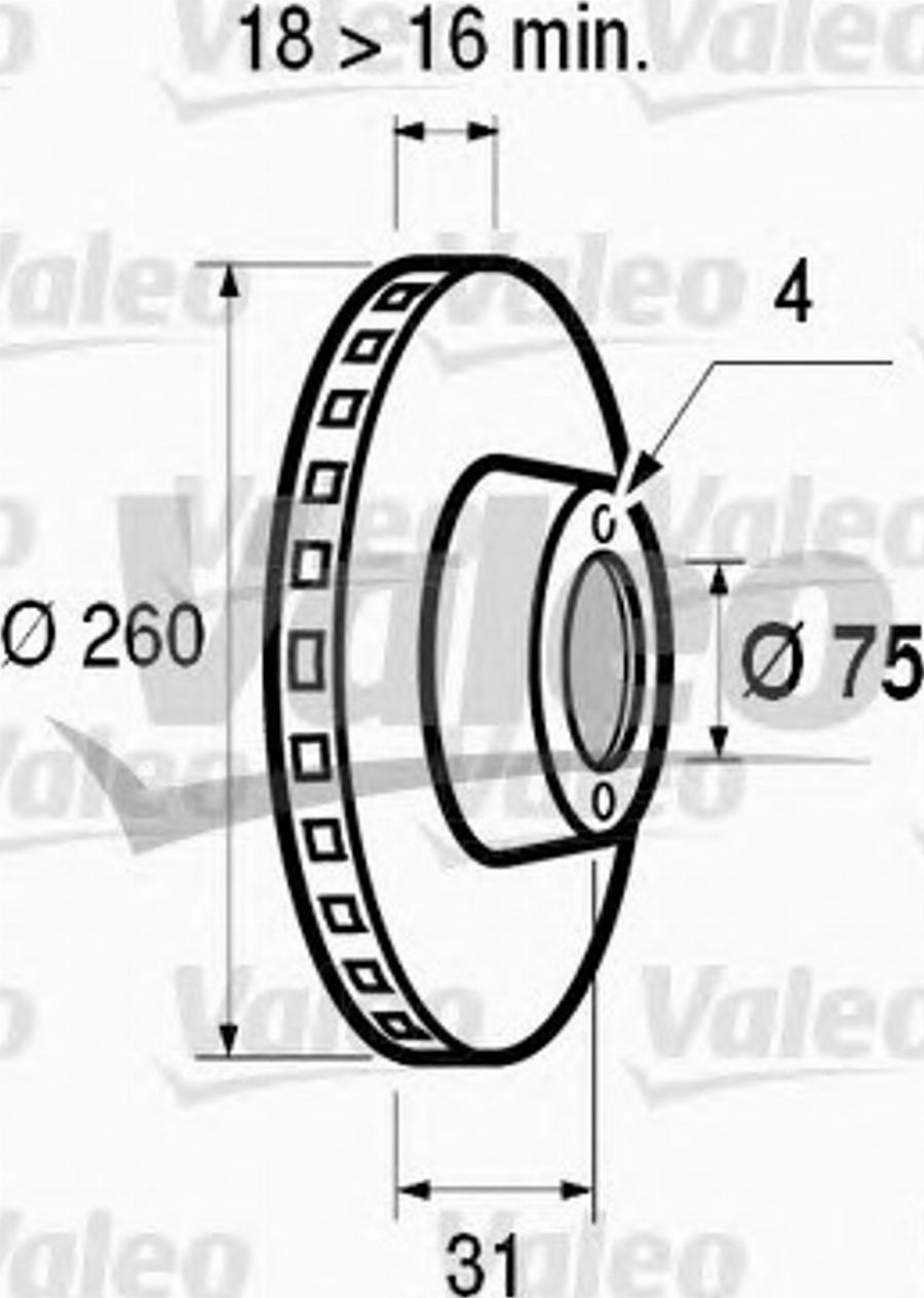 Valeo 186447 - Kočioni disk www.molydon.hr