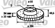 Valeo 186455 - Kočioni disk www.molydon.hr