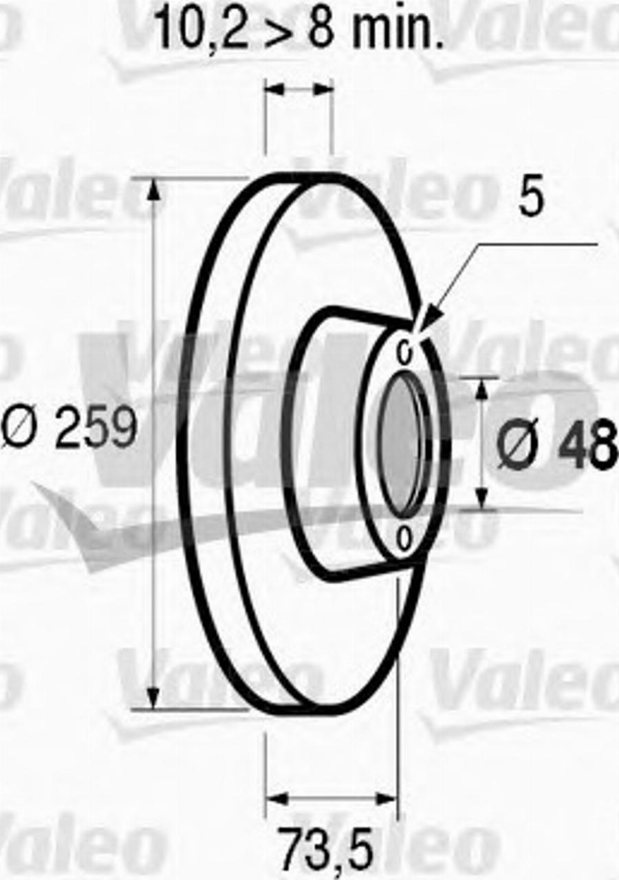 Valeo 186456 - Kočioni disk www.molydon.hr