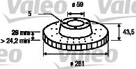 Valeo 186405 - Kočioni disk www.molydon.hr