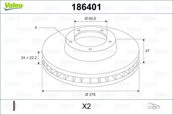 Valeo 186401 - Kočioni disk www.molydon.hr