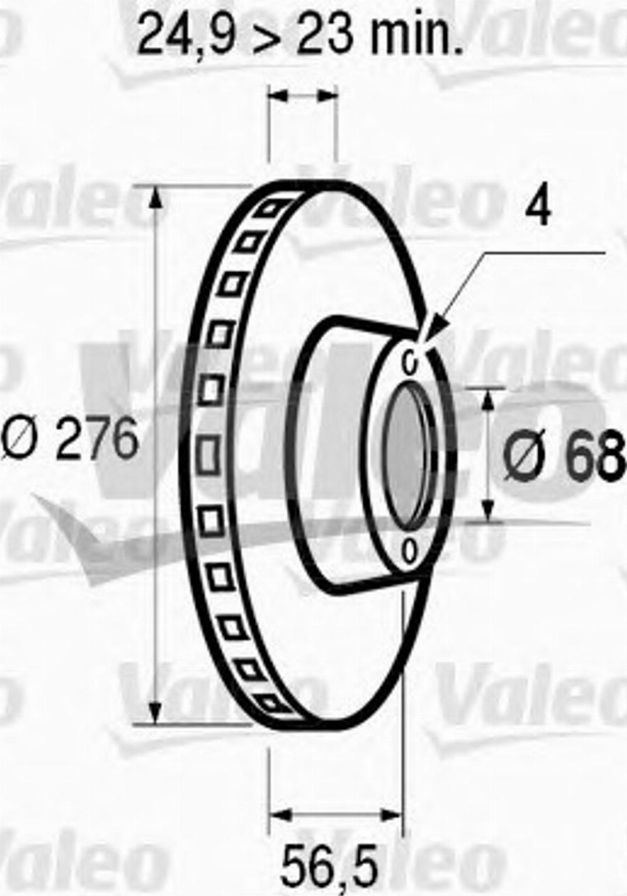 Valeo 186407 - Kočioni disk www.molydon.hr