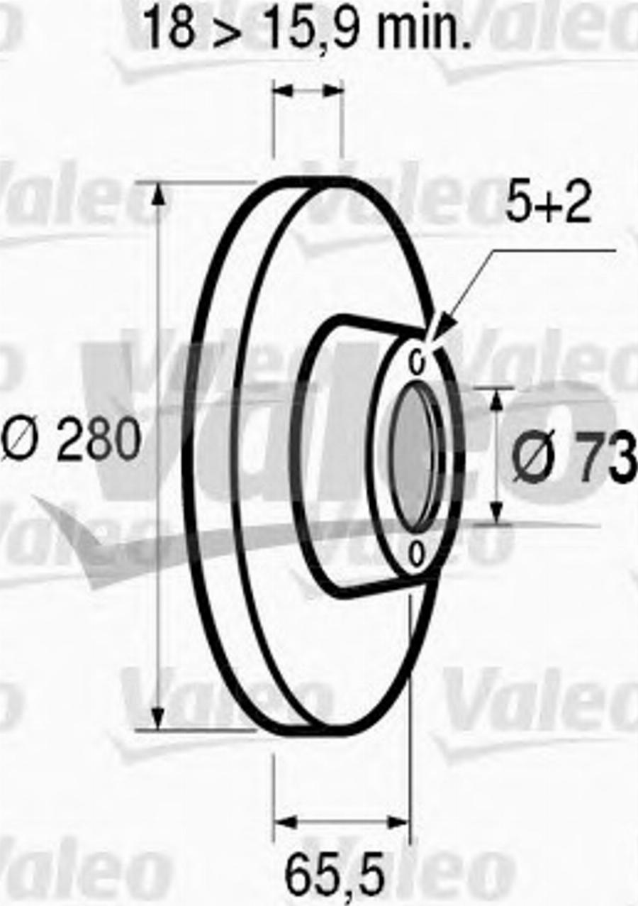 Valeo 186417 - Kočioni disk www.molydon.hr