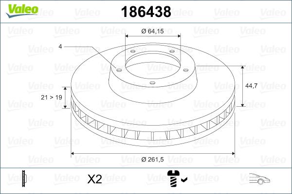 Valeo 186438 - Kočioni disk www.molydon.hr