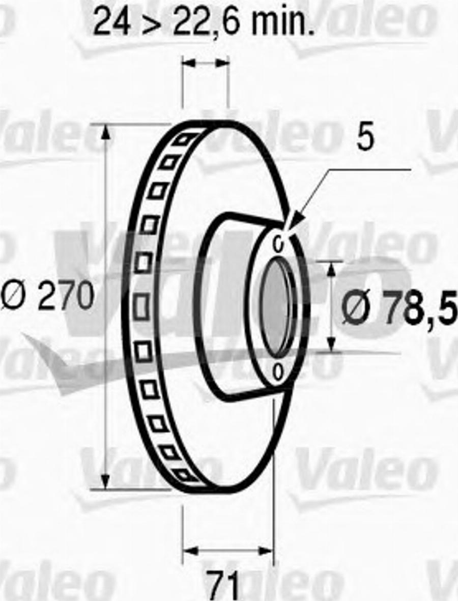 Valeo 186422 - Kočioni disk www.molydon.hr