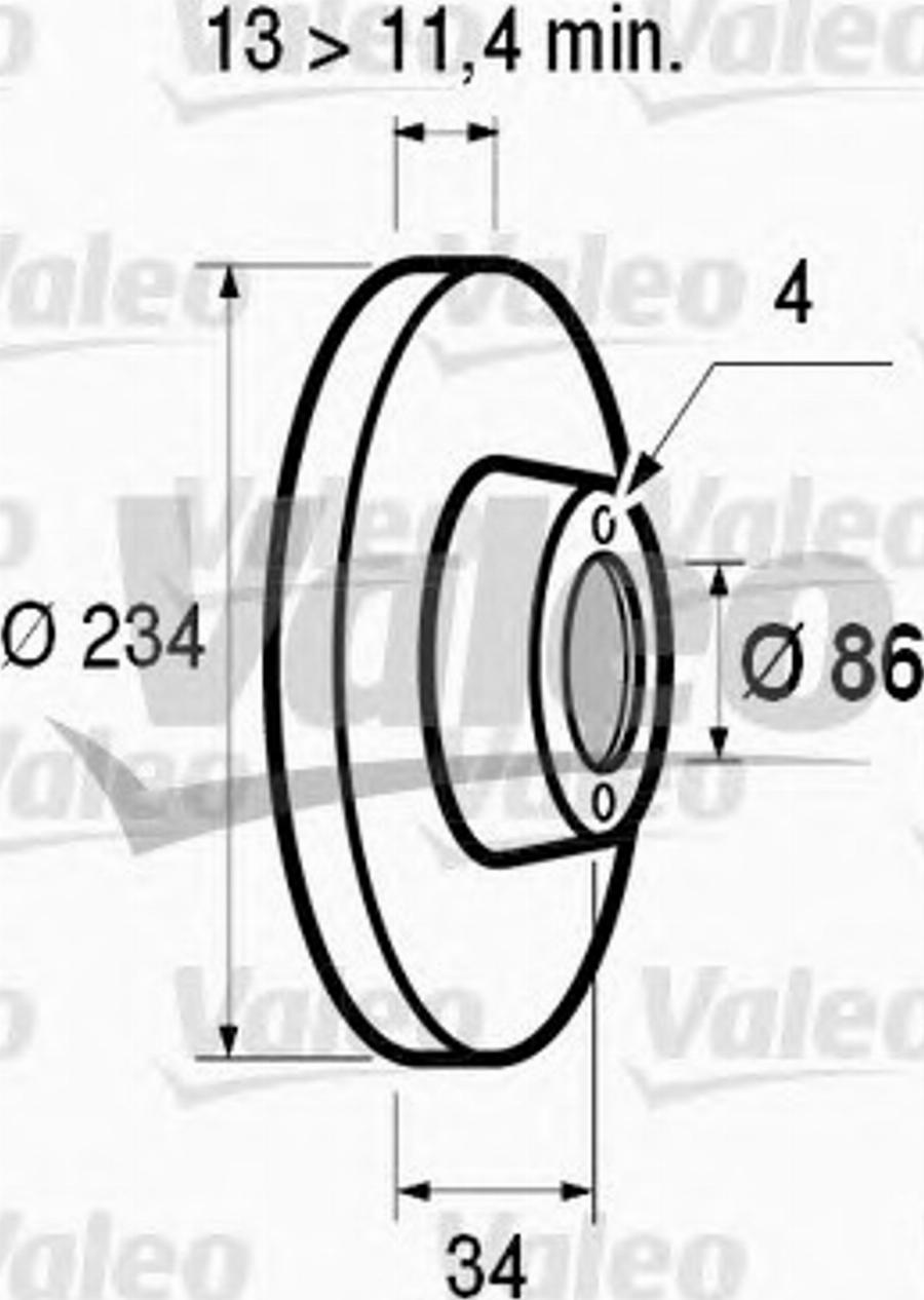 Valeo 186477 - Kočioni disk www.molydon.hr