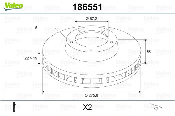 Valeo 186551 - Kočioni disk www.molydon.hr