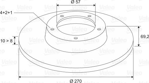 Valeo 186565 - Kočioni disk www.molydon.hr