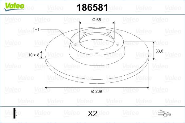 Valeo 186581 - Kočioni disk www.molydon.hr