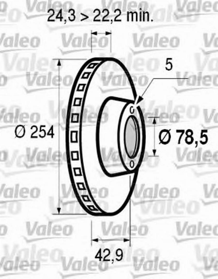 Valeo 186 536 - Kočioni disk www.molydon.hr