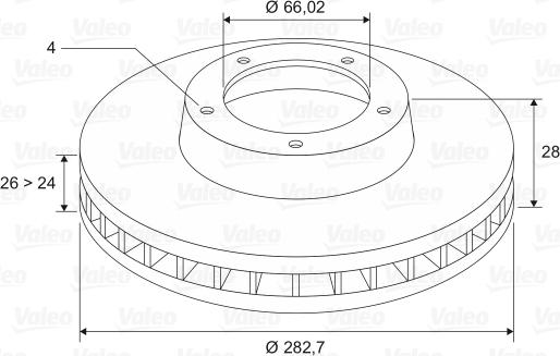 Valeo 186533 - Kočioni disk www.molydon.hr