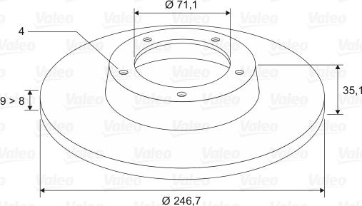 Valeo 186694 - Kočioni disk www.molydon.hr