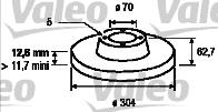 Valeo 186642 - Kočioni disk www.molydon.hr