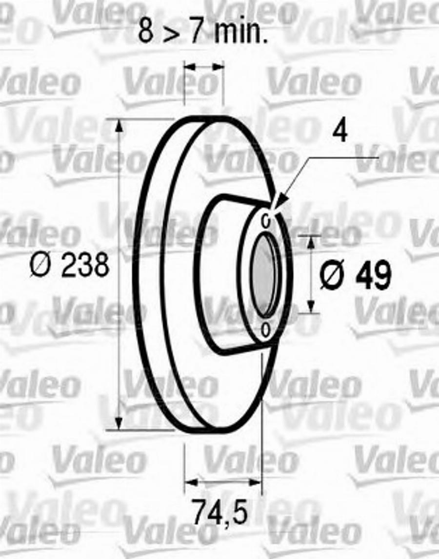 Valeo 186 606 - Kočioni disk www.molydon.hr