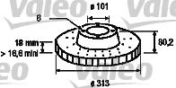 Valeo 186685 - Kočioni disk www.molydon.hr