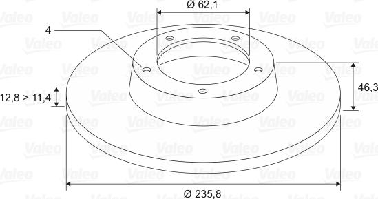 Valeo 186681 - Kočioni disk www.molydon.hr