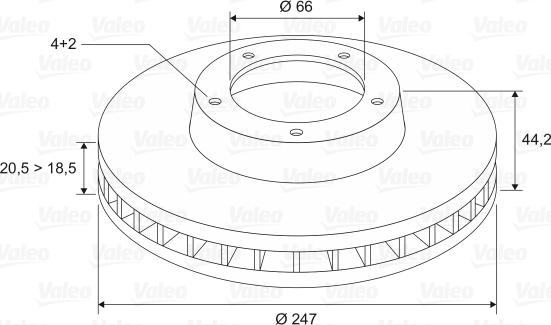 Valeo 186195 - Kočioni disk www.molydon.hr