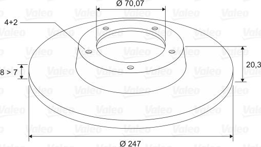 Valeo 186196 - Kočioni disk www.molydon.hr