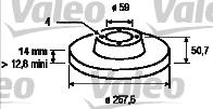 Valeo 186147 - Kočioni disk www.molydon.hr