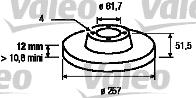 Valeo 186152 - Kočioni disk www.molydon.hr