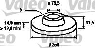 Valeo 186168 - Kočioni disk www.molydon.hr