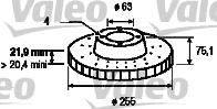 Valeo 186116 - Kočioni disk www.molydon.hr