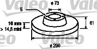 Valeo 186136 - Kočioni disk www.molydon.hr