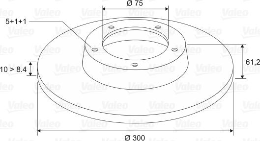 Valeo 186125 - Kočioni disk www.molydon.hr