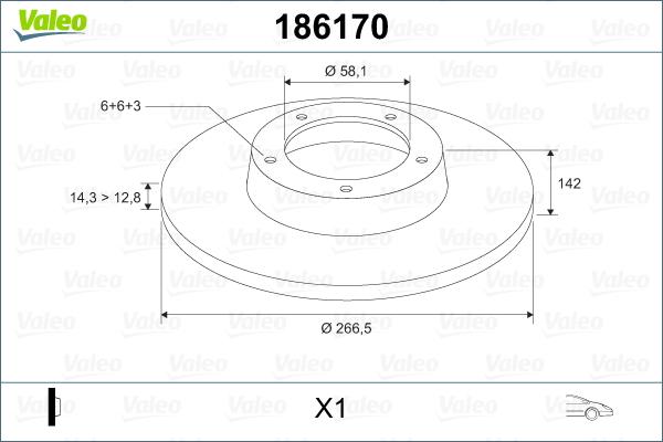 Valeo 186170 - Kočioni disk www.molydon.hr