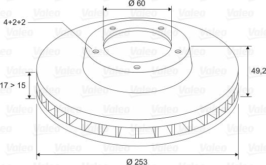 Valeo 186805 - Kočioni disk www.molydon.hr