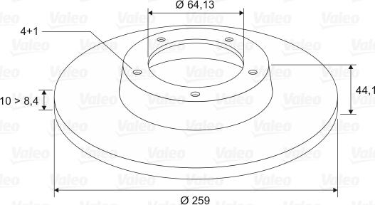 Valeo 186812 - Kočioni disk www.molydon.hr