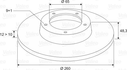 Valeo 186833 - Kočioni disk www.molydon.hr