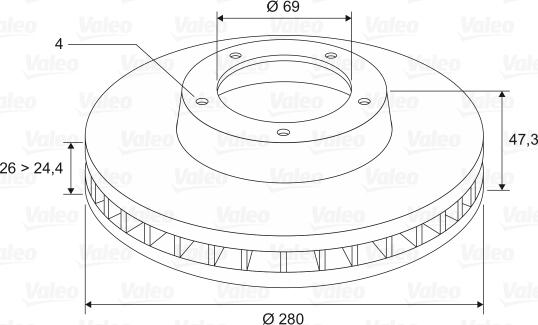 Valeo 297829 - Kočioni disk www.molydon.hr