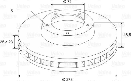 Valeo 186872 - Kočioni disk www.molydon.hr