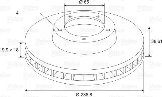 Valeo 186246 - Kočioni disk www.molydon.hr