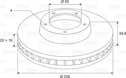 Valeo 186247 - Kočioni disk www.molydon.hr