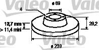 Valeo 186257 - Kočioni disk www.molydon.hr