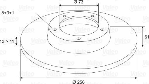 Valeo 186205 - Kočioni disk www.molydon.hr