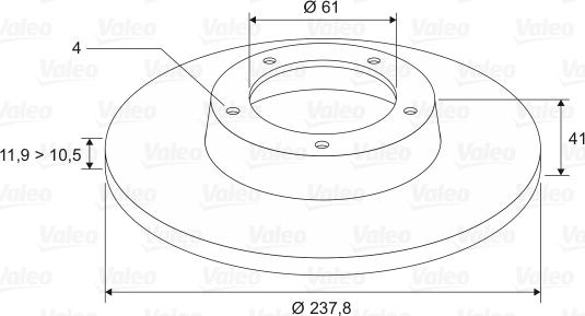 Valeo 186230 - Kočioni disk www.molydon.hr